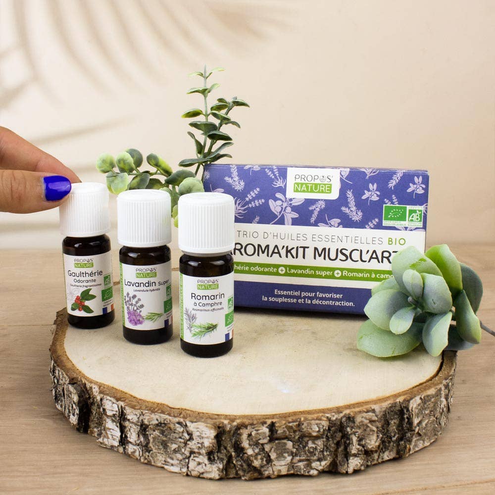 Propos'Nature Aroma'kit Muscl'art - 3 Organic Essential Oils - Elliotti
