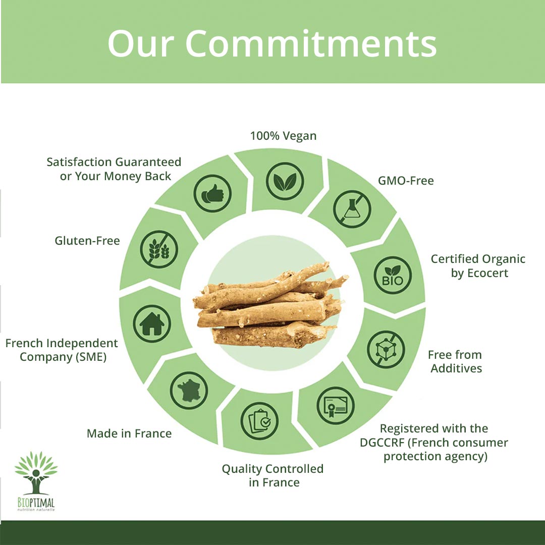 Bioptimal Organic Ashwagandha Powder, 300g - Elliotti