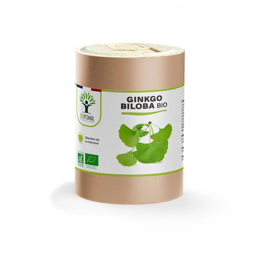 Bioptimal Organic Ginkgo Biloba, 200 capsules - Elliotti