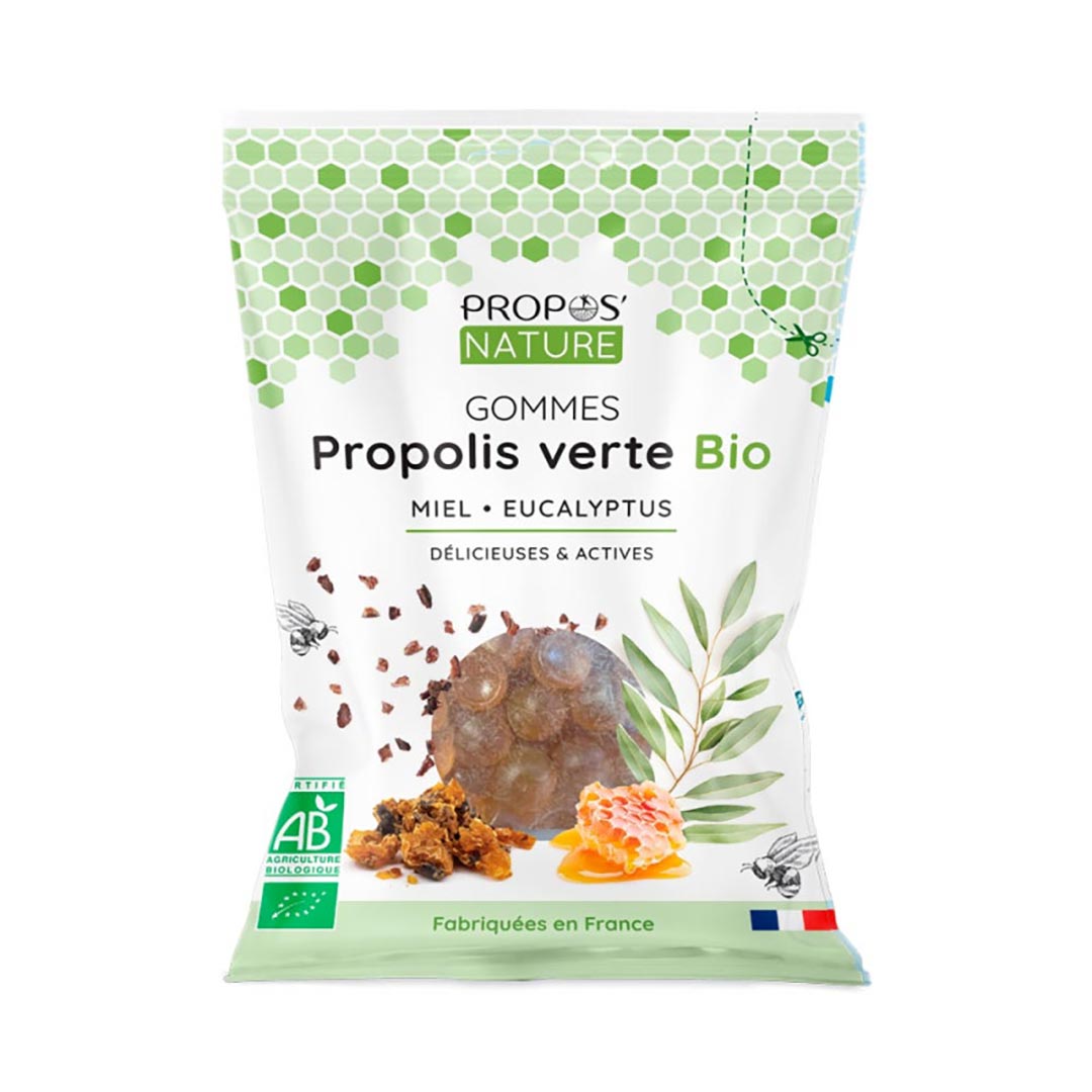 Propos'Nature Organic Honey & Green Propolis Pastilles - Eucalyptus - Elliotti