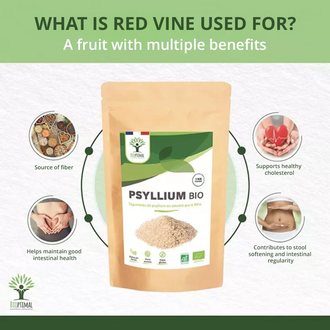 Bioptimal Organic Psyllium Powder, 500g - Elliotti