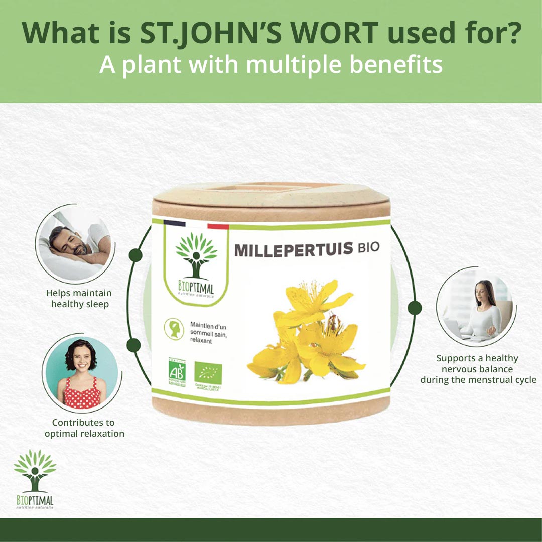 Bioptimal Organic St. John's Wort, 200 capsules - Elliotti
