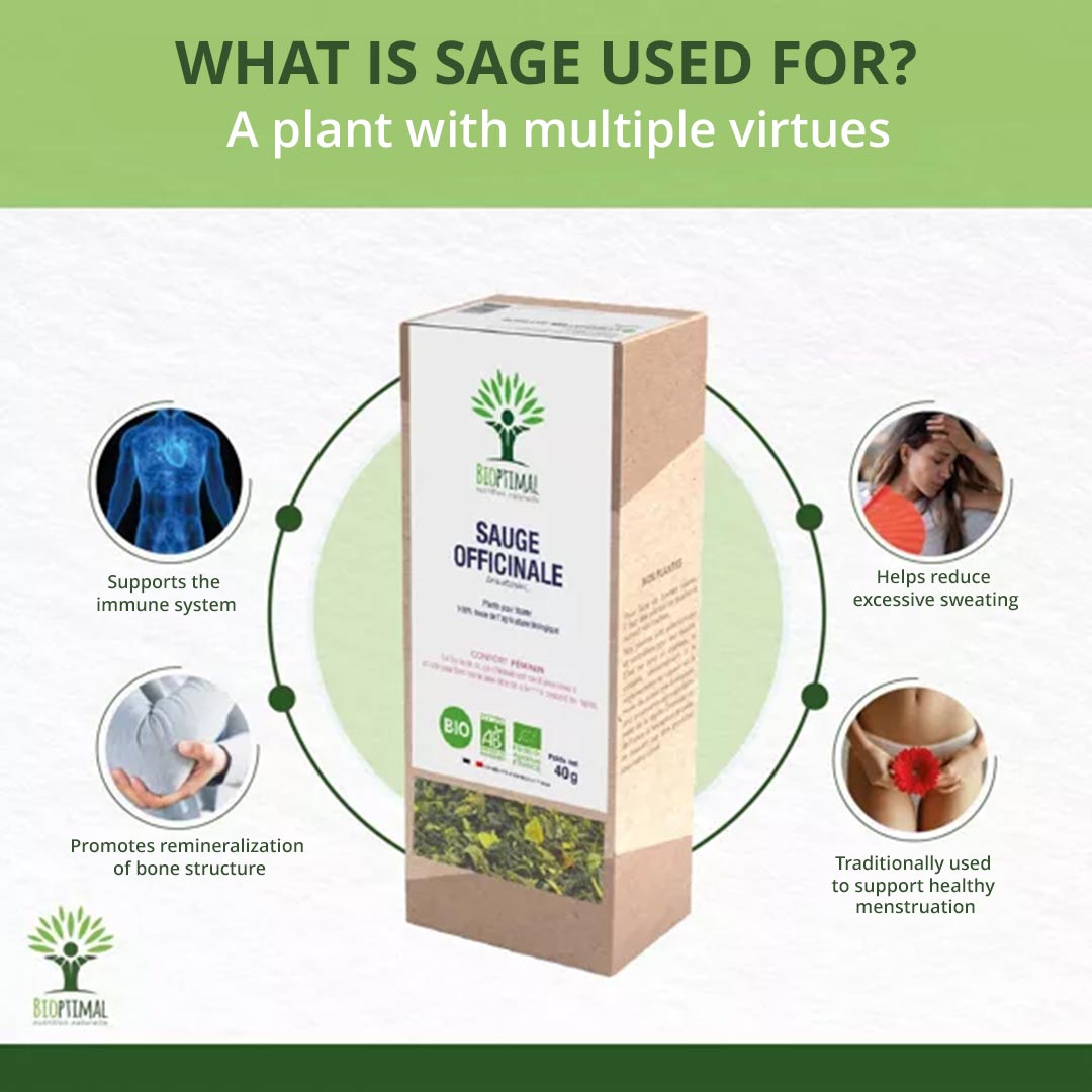 Bioptimal Sage Organic Infusion, 40g - Elliotti