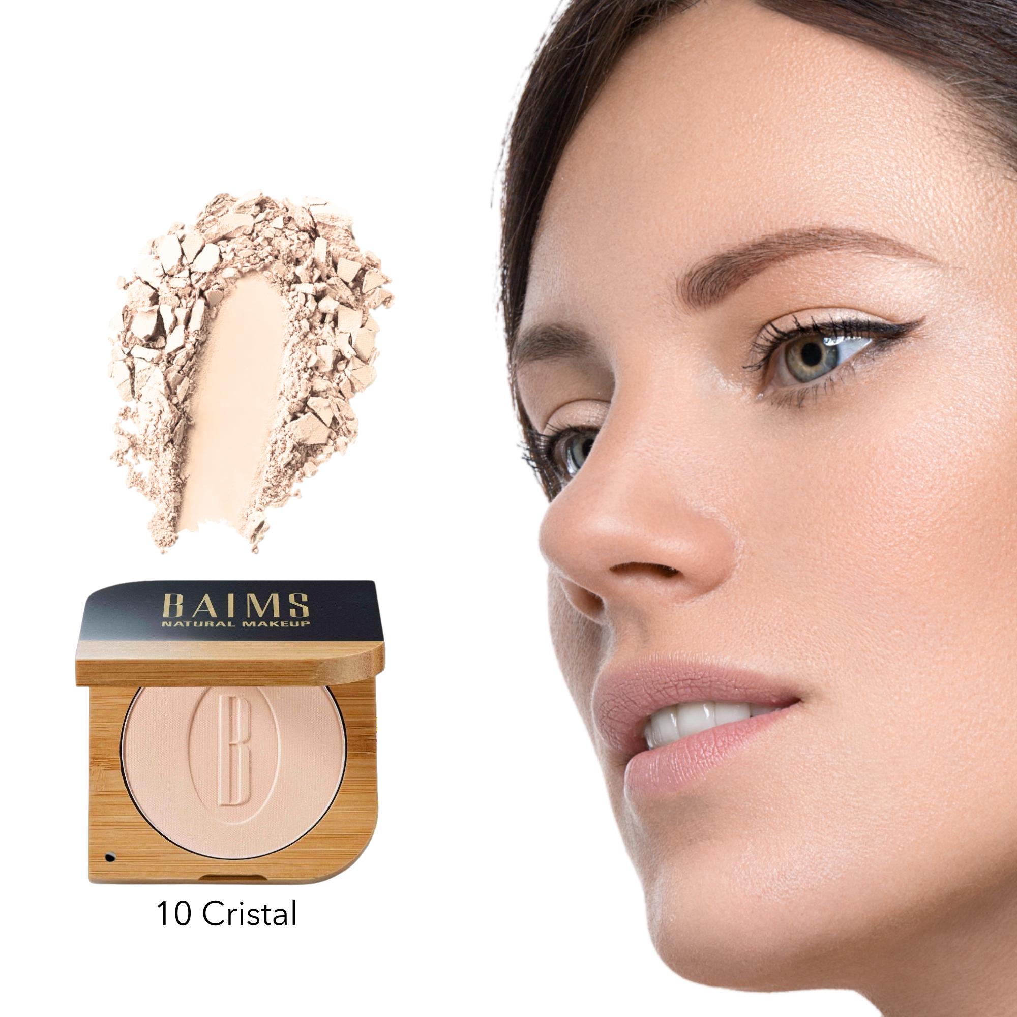 Baims Natural Makeup Translucent Pressed Powder - 10 Crystal* - Elliotti