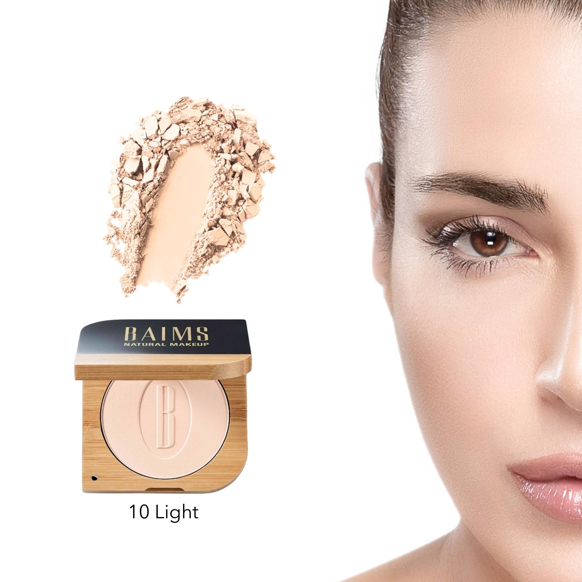 Baims Natural Makeup Velvet Finish Mineral Pressed Powder* - Elliotti