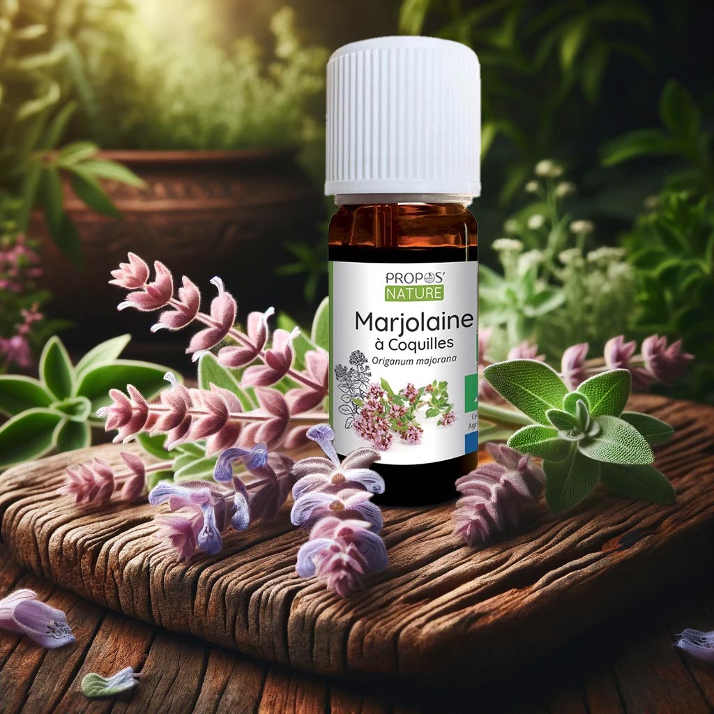Laboratoire Propos'Nature Marjoram Organic Essential Oil, 10ml - Elliotti