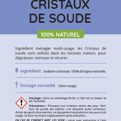 Laboratoire Propos'Nature Soda Crystals, 500g - Elliotti