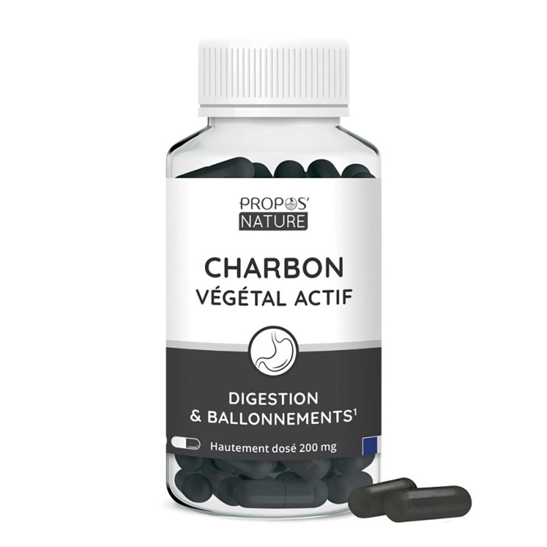 Propos'Nature Activated Charcoal, 120 Capsules - Elliotti