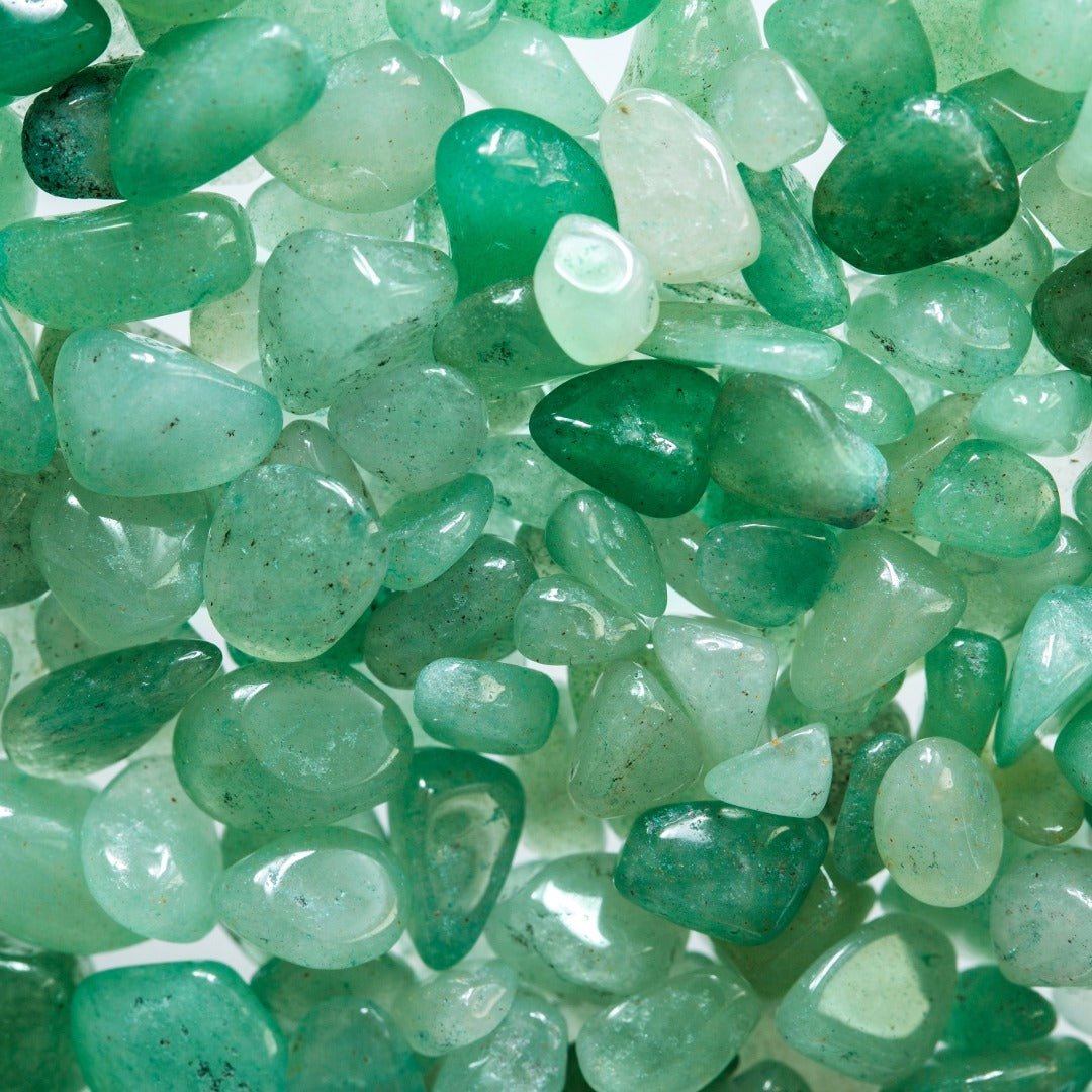 AW Artisan Gemstone Essential Oil Roller Bottle - Aventurine, Wooden Lid - Elliotti