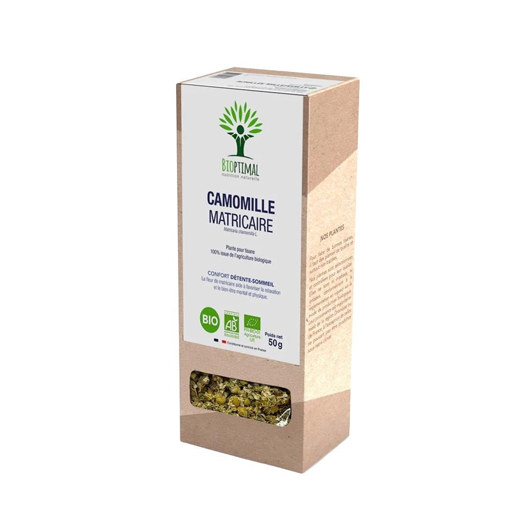 Bioptimal German Chamomile Organic Infusion, 50g - Elliotti
