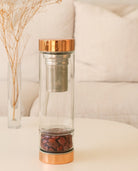 AW Artisan Jasper Red Gemstone Tea Infuser Bottle - 500 ml - Elliotti