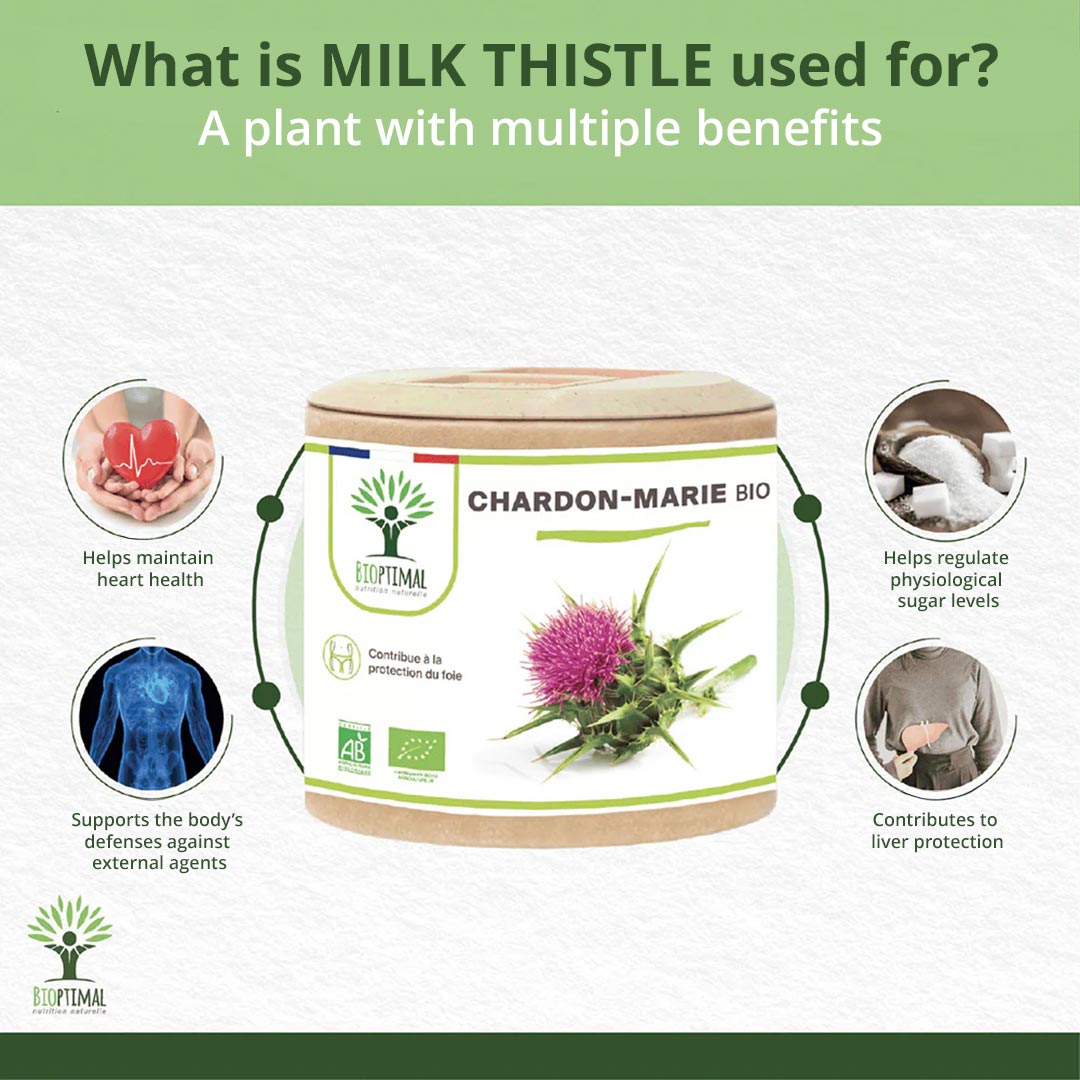 Bioptimal Organic Milk Thistle, 200 capsules - Elliotti