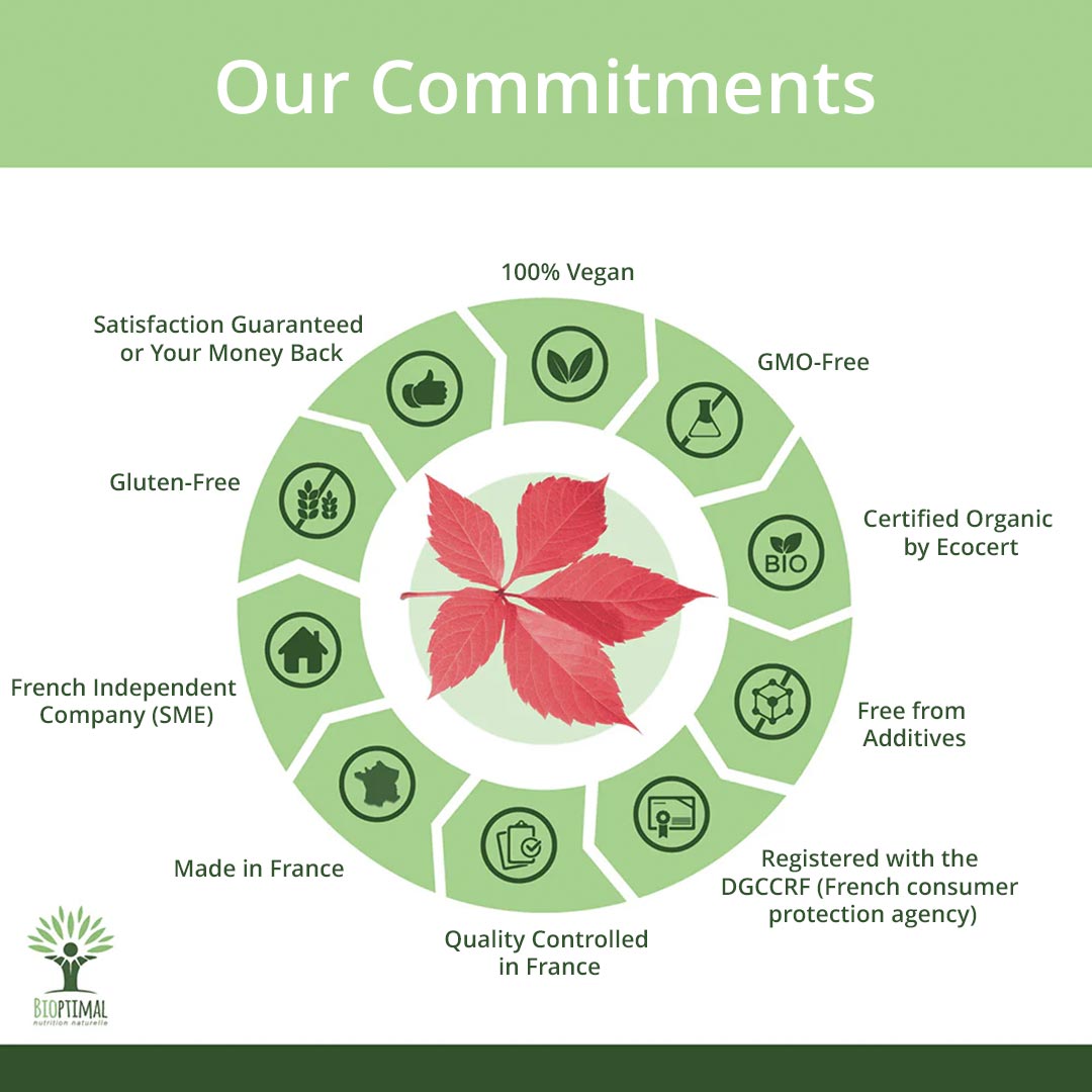 Bioptimal Organic Red Vine, 200 capsules - Elliotti