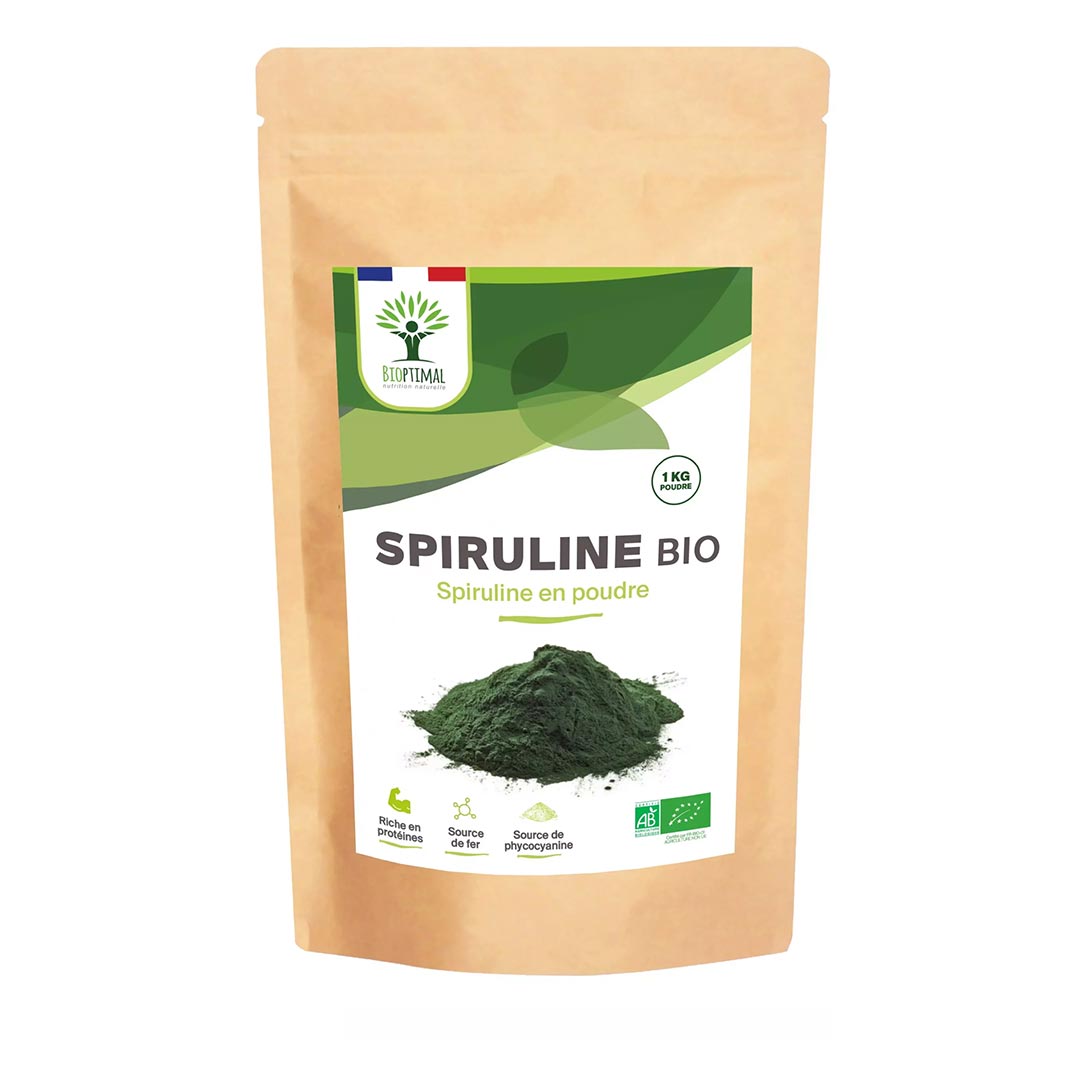 Bioptimal Organic Spirulina Powder, 1kg - Elliotti