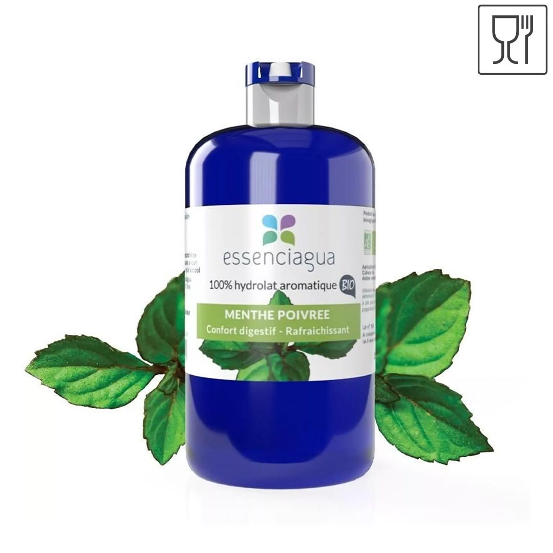 Essenciagua Peppermint Organic Hydrosol, 250ml - Elliotti