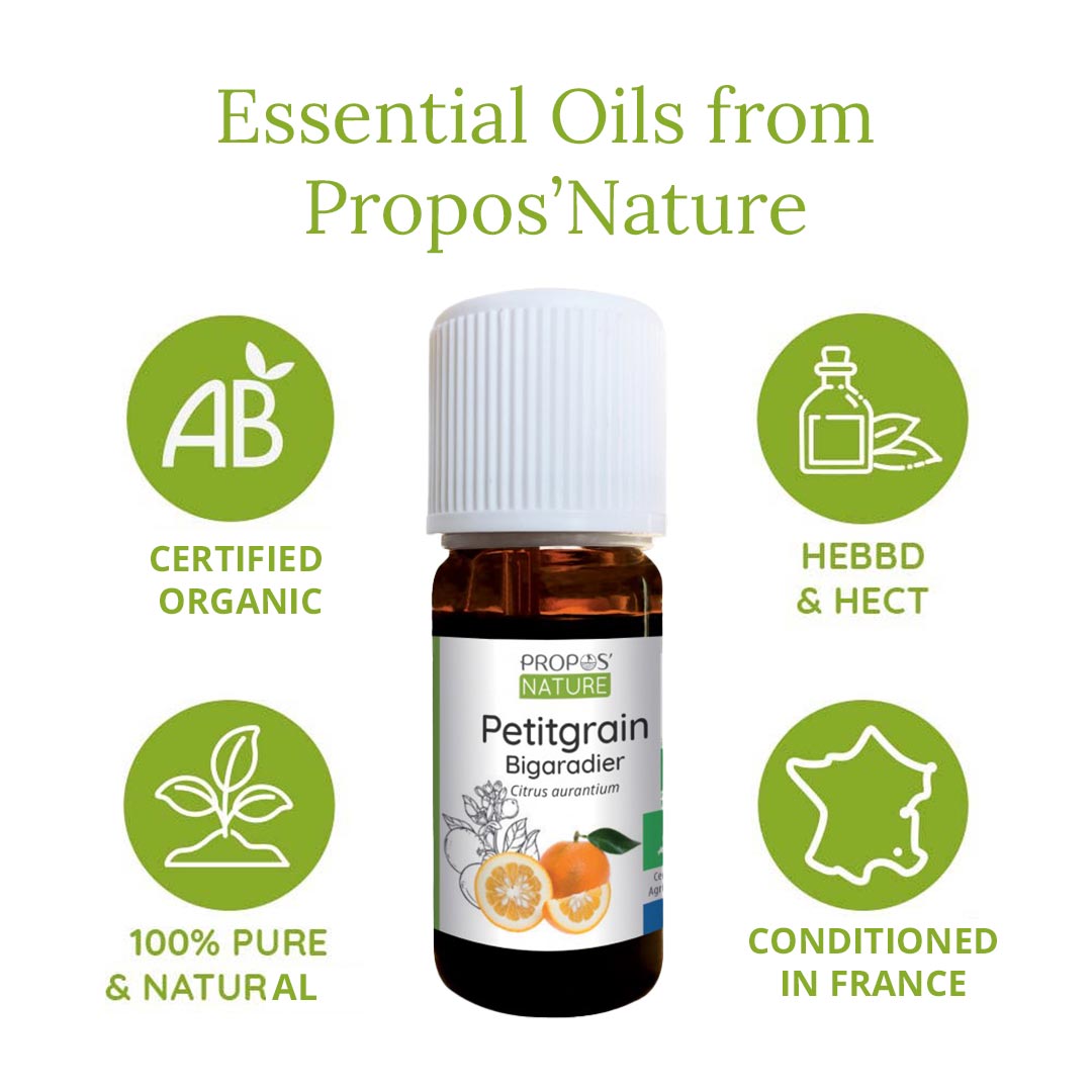 Propos'Nature Petitgrain Bigarade Organic Essential Oil, 10ml - Elliotti