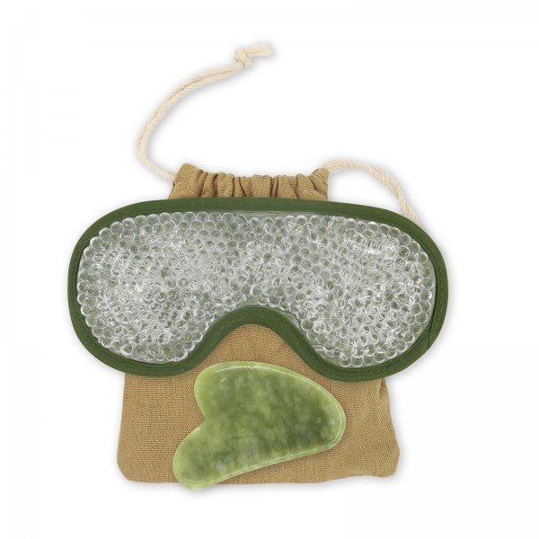 Zen Arome ThermoConfort Eye Mask & Green Jade Gua Sha Kit - Elliotti