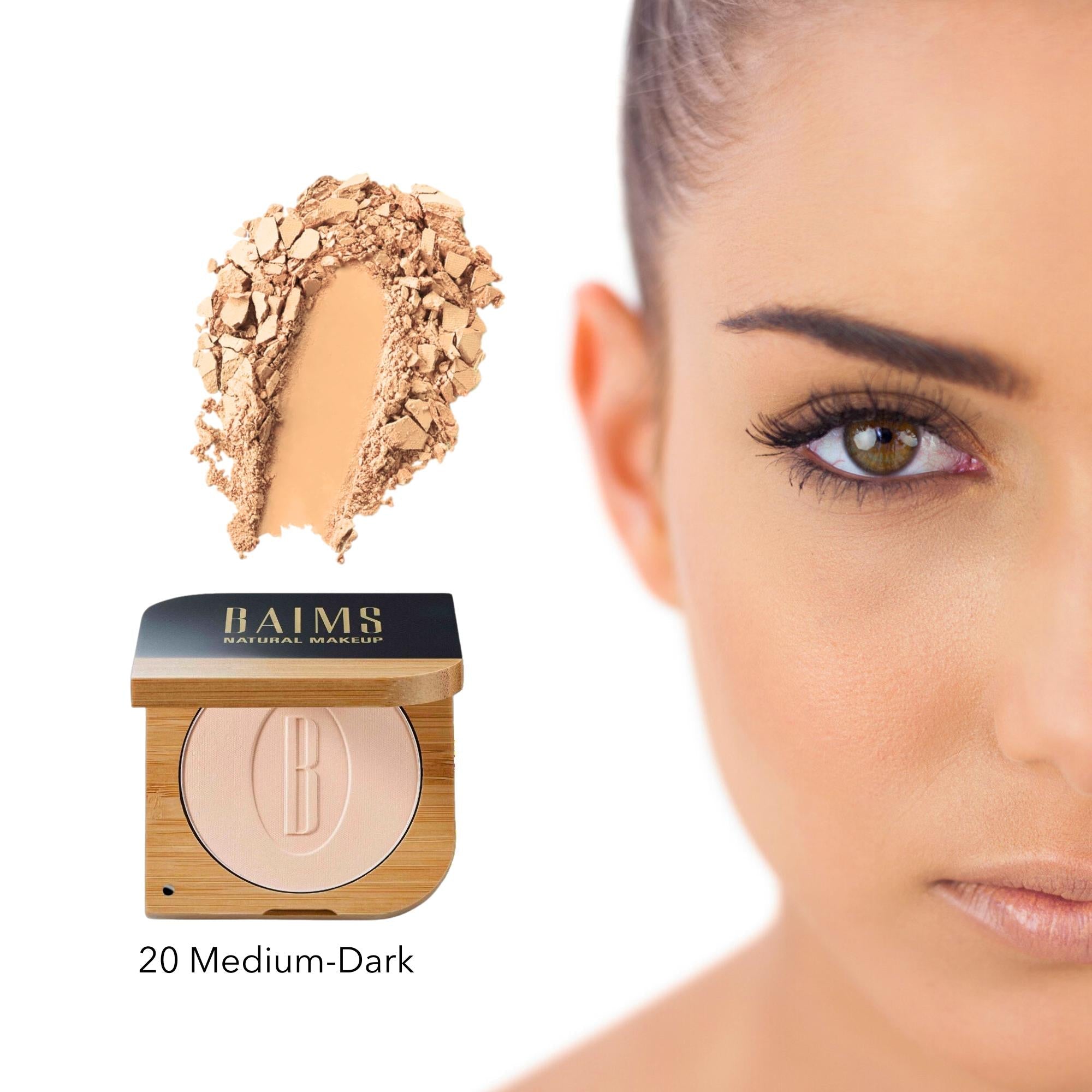 Baims Natural Makeup Velvet Finish Mineral Pressed Powder* - Elliotti